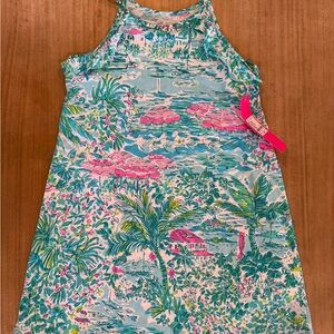 Lilly Pulitzer Vibrant Pink and Blue Dress